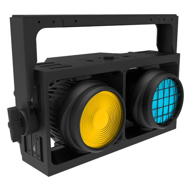 THUNDER TWO 2*300W Red+Amber+WW Blinder Light for Stage Effect