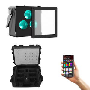 Vibrant Outdoor Wind Lights: Battery-Powered 3X10W 4in1 RGBW LEDs