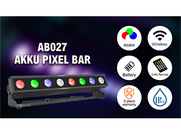 Akku pixel bar 8*10W 4 in 1 RGBW LEDs