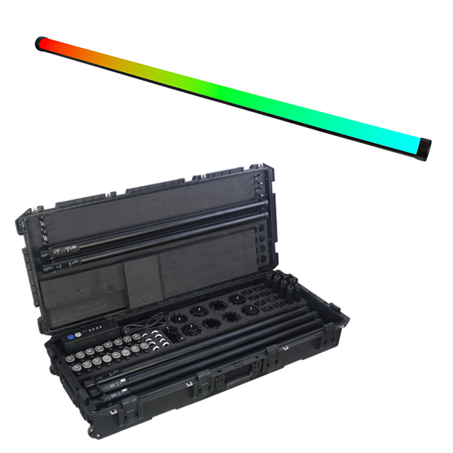 Battery Powered Wireless Color Tube LED Engine 320x0.5W RGB+Mint+Amber Battery Pixel Light