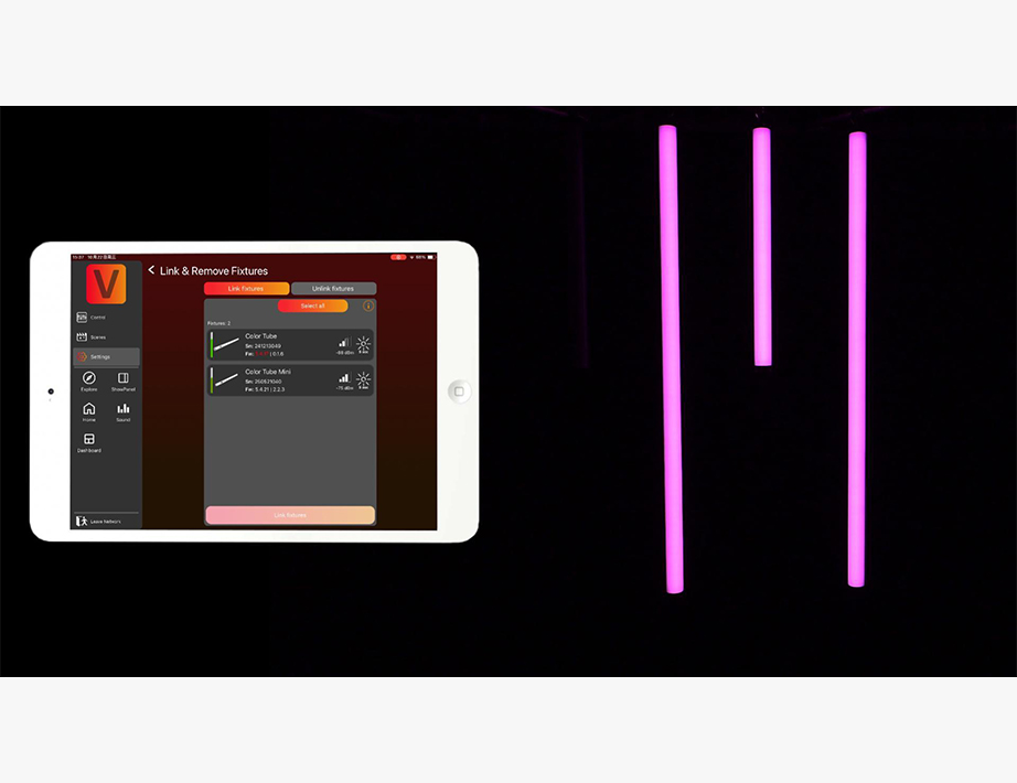 Add stage lights to the app
