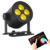 4x20W RGBL Bat Sun Battery Light: APP-Controlled Stage Magic Unleashed