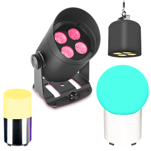 4x20W RGBL Bat Sun Battery Light: APP-Controlled Stage Magic Unleashed